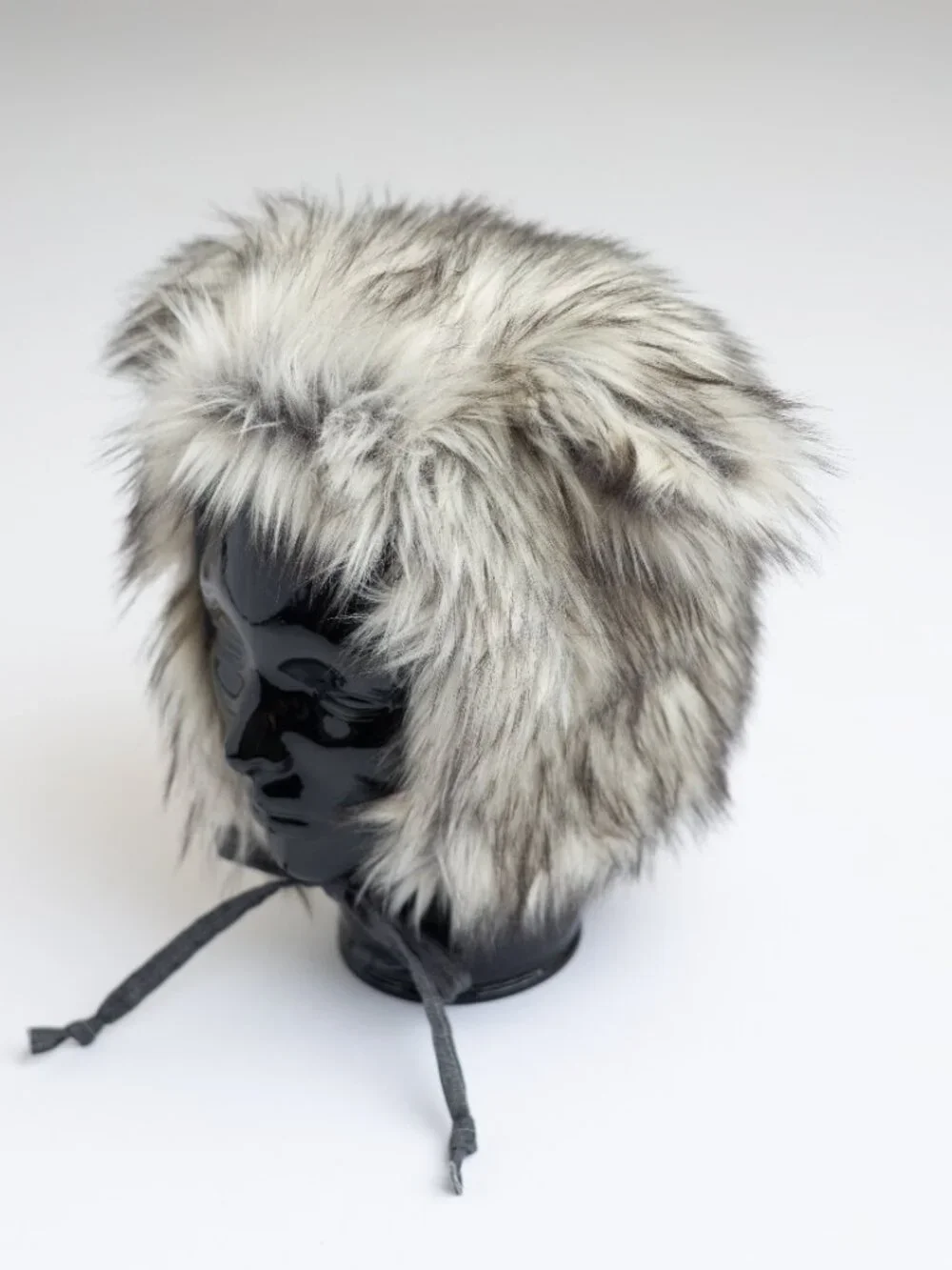 Faux Fur Silver Fox Children's Bonnet Hat
